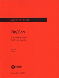 Kerer De / Con String Quartet Score Sheet Music Songbook