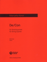 Kerer De / Con String Quartet Set Of Parts Sheet Music Songbook