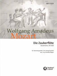 Mozart The Magic Flute Overture Beyer Stri Quartet Sheet Music Songbook