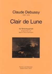 Debussy Clair De Lune Hoffman String Quartet Sc/pt Sheet Music Songbook