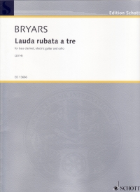 Bryars Lauda Rubata A Tre Performance Score Sheet Music Songbook