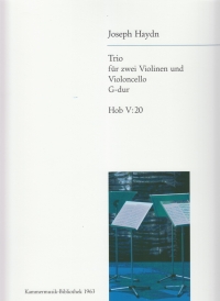 Haydn Trio In G Major Hob V:20 2 Violins & Cello Sheet Music Songbook