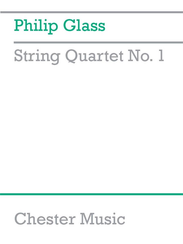Glass String Quartet No.1 Score Sheet Music Songbook
