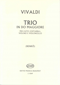 Vivaldi Trio In C Rv82 Lute (gtr), Violin & Cello Sheet Music Songbook