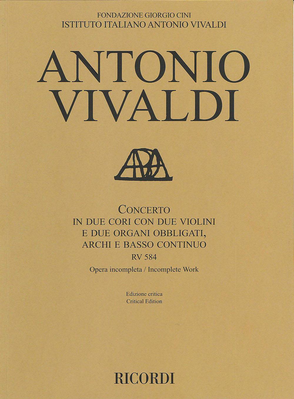 Vivaldi Concerto Rv 584 Sheet Music Songbook