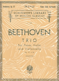 Beethoven Piano Trio Bb Archduke Op97 Score/parts Sheet Music Songbook