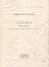 Boulanger Cantique (lux Aeterna) Mixed Enemble S/p Sheet Music Songbook