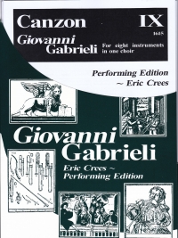 Gabrieli Canzon Ix Flexible Ensemble Score & Parts Sheet Music Songbook