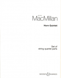 Macmillan Horn Quintet Set Of String Quartet Parts Sheet Music Songbook