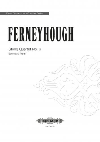 Ferneyhough String Quartet No.6 Score & Parts Sheet Music Songbook