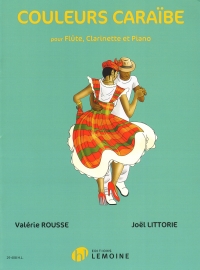 Couleurs Caraibe Flute Clarinet & Piano Sheet Music Songbook