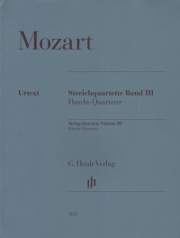 Mozart String Quartets Vol 3 The Haydn Quartets Sheet Music Songbook