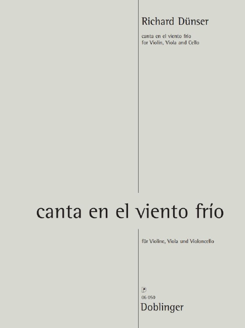 Duenser Canta En El Viento Frio String Trio Sheet Music Songbook