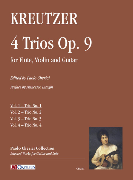 Kreutzer 4 Trios Op9 Vol 1 Flute Violin & Guitar Sheet Music Songbook