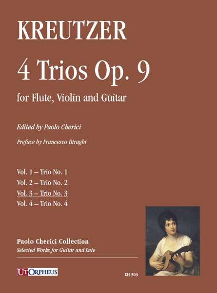 Kreutzer 4 Trios Op9 Vol 3 Flute Violin & Guitar Sheet Music Songbook