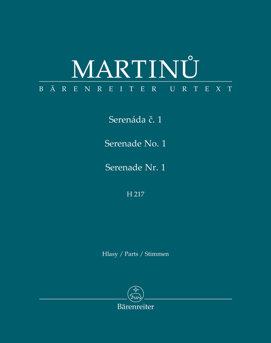 Martinu Serenade No 1 Mixed Ensemble Parts Sheet Music Songbook