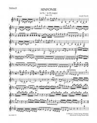 Haydn Symphony No.76 E-flat Major Hob.i:76 Vln Ii Sheet Music Songbook