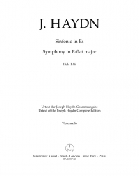 Haydn Symphony No.76 E-flat Major Hob.i:76 Cello Sheet Music Songbook