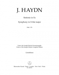 Haydn Symphony No.76 E-flat Major Hob.i:76 Bass Sheet Music Songbook