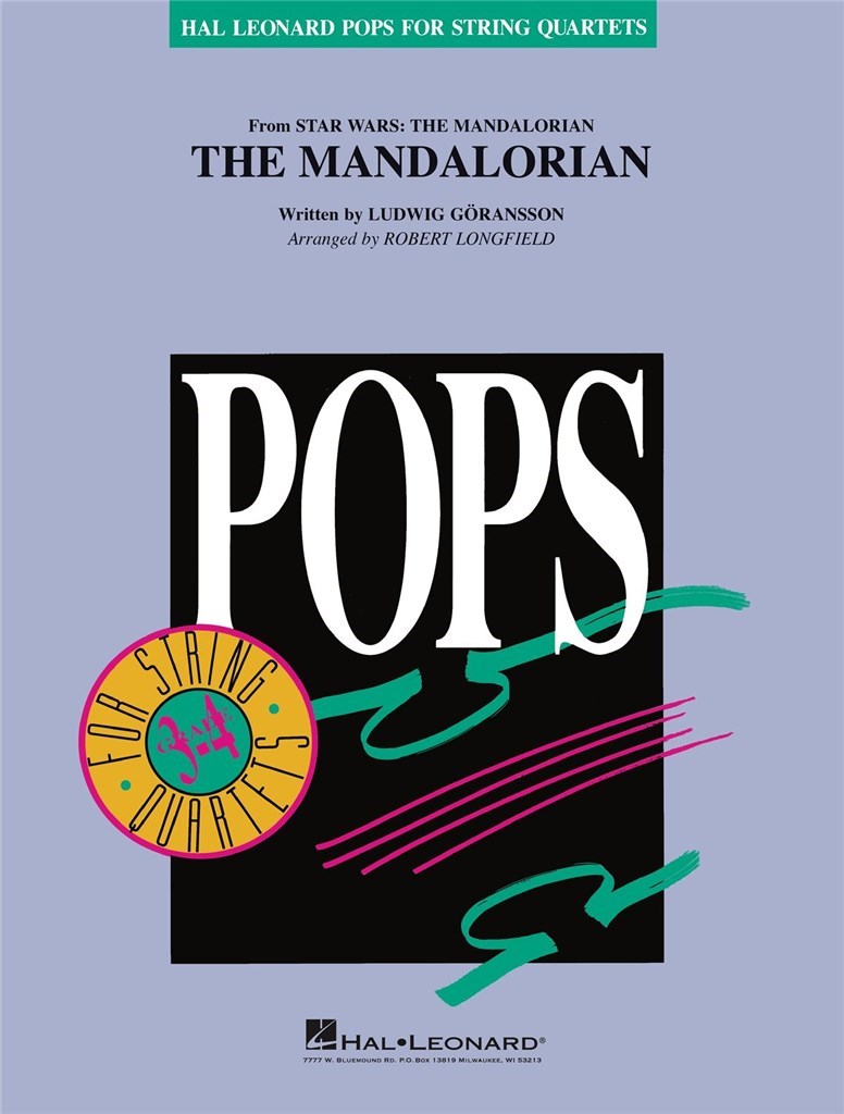 Goransson The Mandalorian String Quartet Sc/pts Sheet Music Songbook