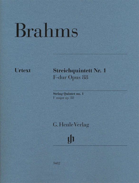 Brahms Streichquintett Nr.1 F Op88 Set Of Parts Sheet Music Songbook