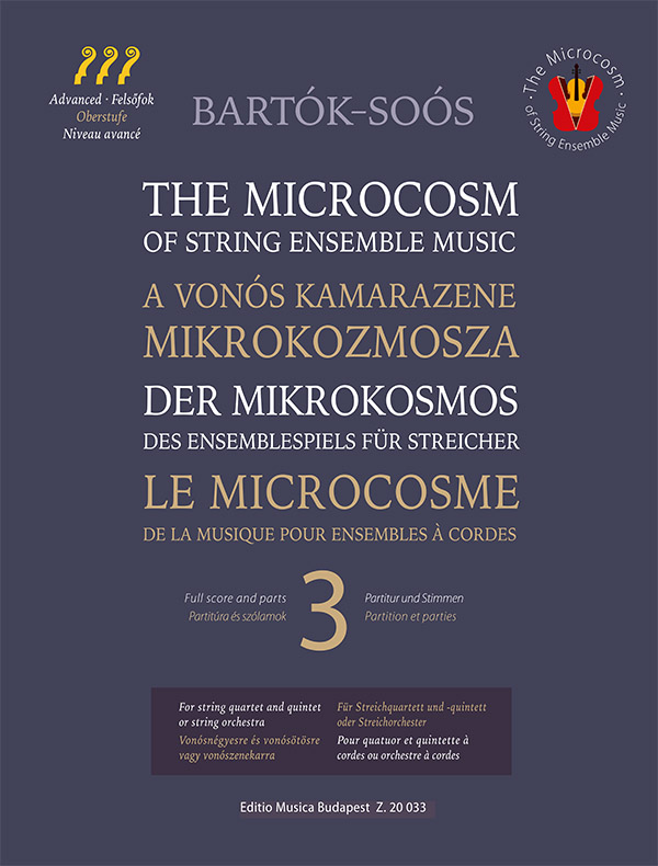 Bartok The Microcosm Of String Ensemble Music 3 Sheet Music Songbook