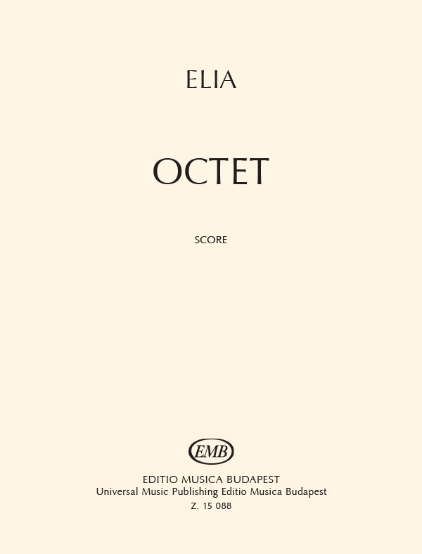 Elia Octet Score Sheet Music Songbook