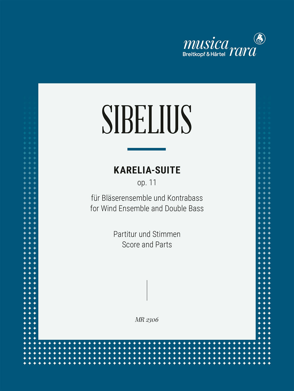 Sibelius Karelia Suite Op11 Wind Ensemble & D Bass Sheet Music Songbook