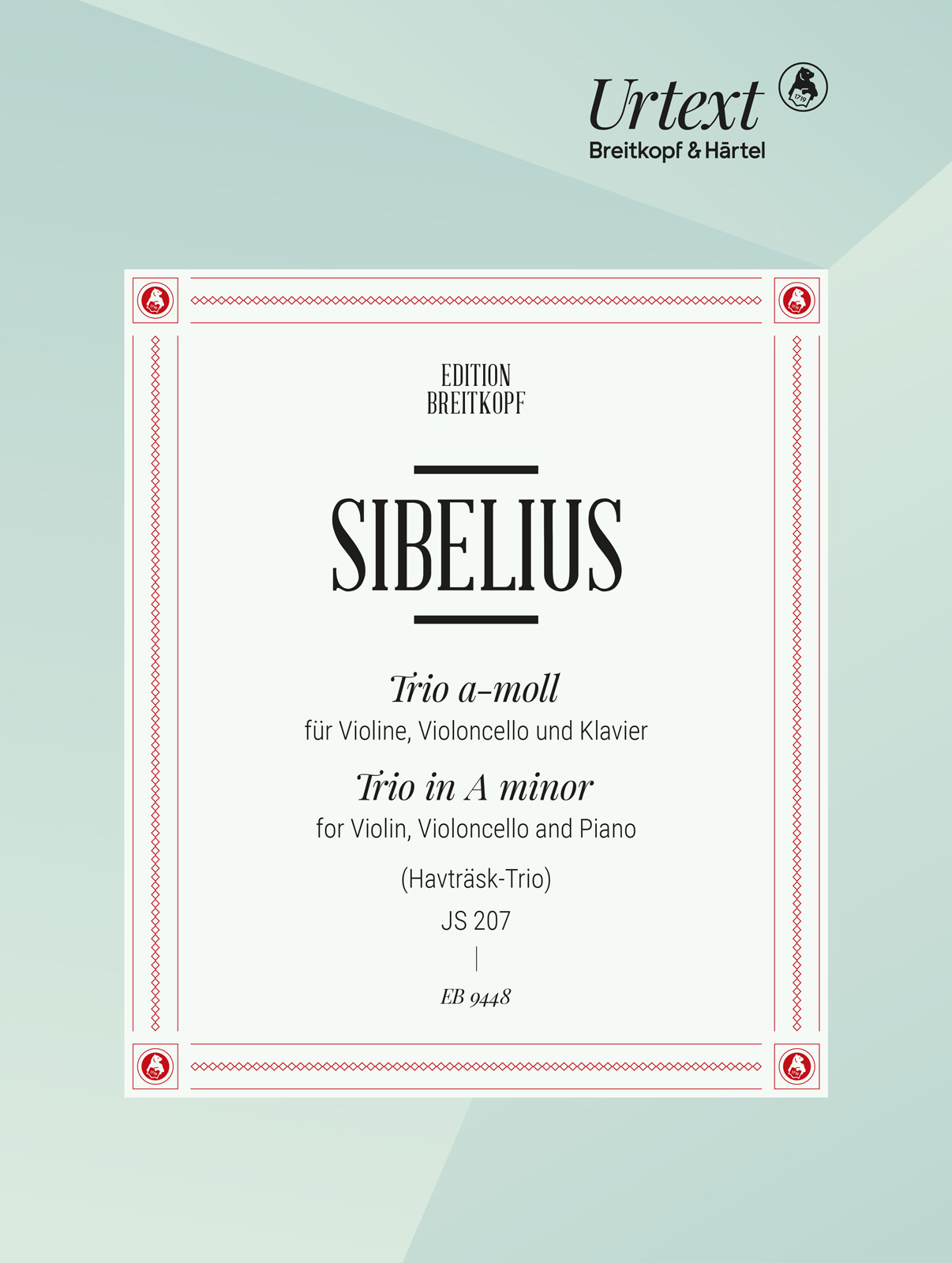 Sibelius Trio In A Min Js207 Violin, Cello & Piano Sheet Music Songbook
