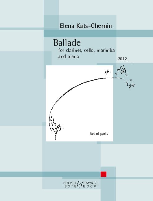 Kats-chernin Ballade Set Of Parts Sheet Music Songbook