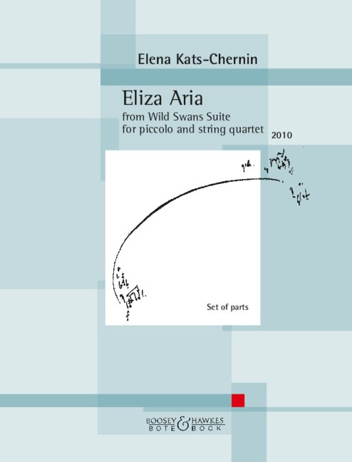 Kats-chernin Eliza Aria Piccolo & Str Quartet Pts Sheet Music Songbook