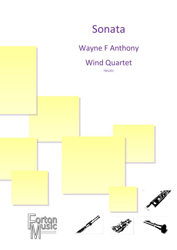 Anthony Sonata Flute, Oboe, Clarinet & Bassoon Sheet Music Songbook
