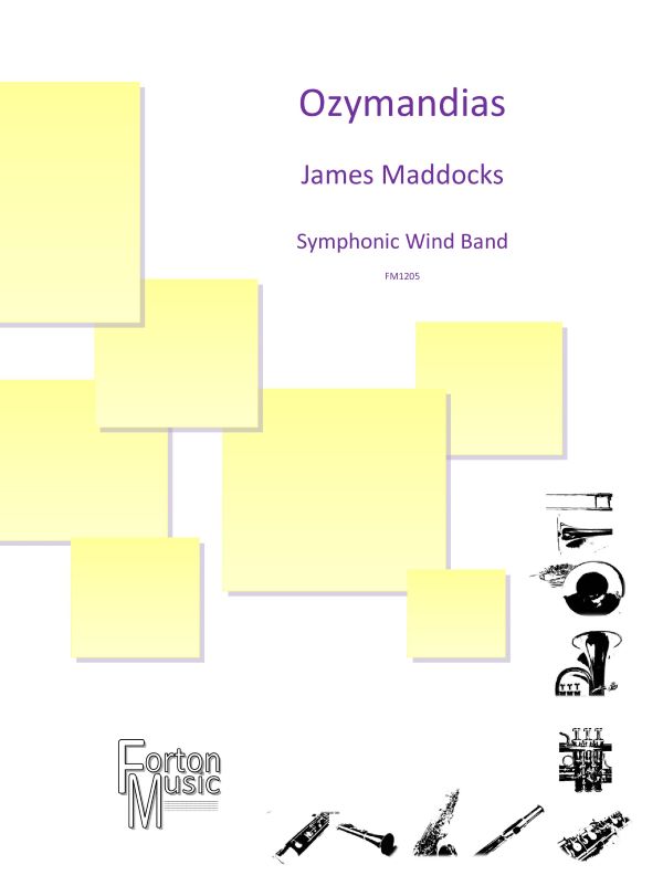 Maddocks Ozymandias Wind Orchestra Score & Parts Sheet Music Songbook