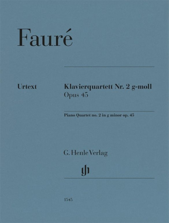 Faure Piano Quartet No 2 Op45 Score & Parts Sheet Music Songbook