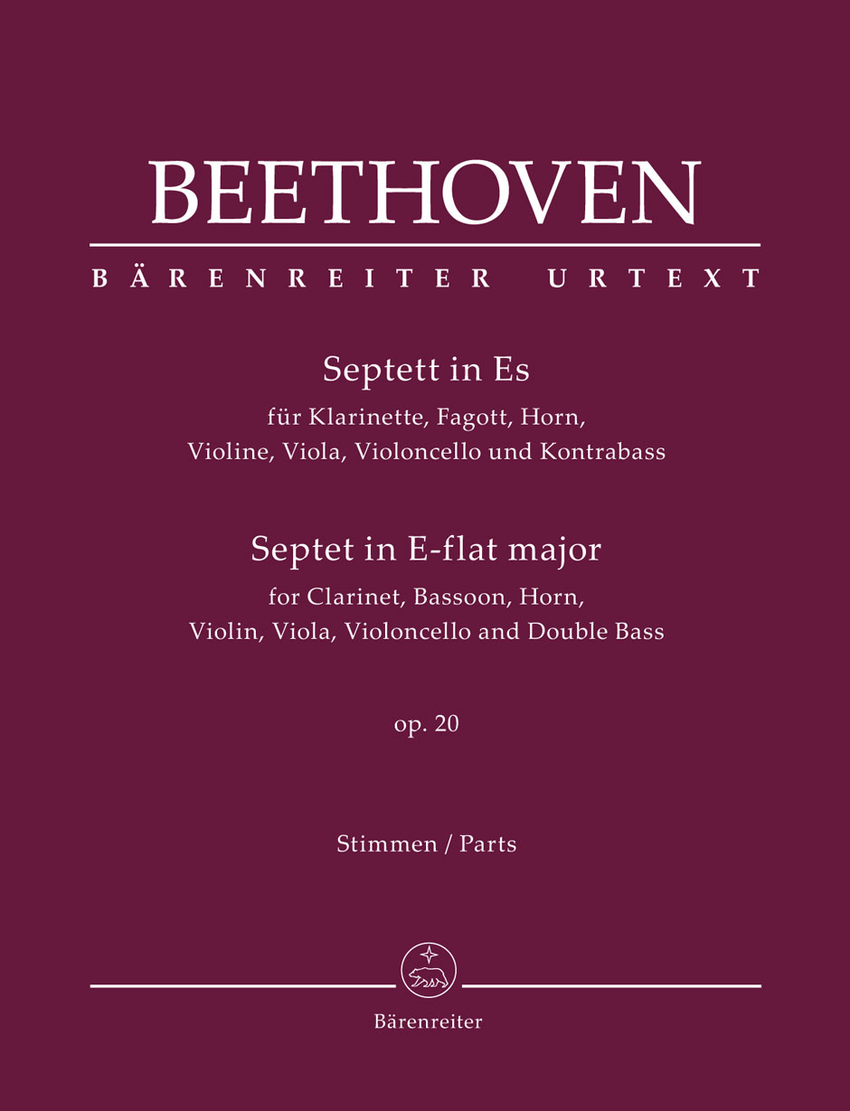 Beethoven Septet In E-flat Major Op20 Set Of Parts Sheet Music Songbook