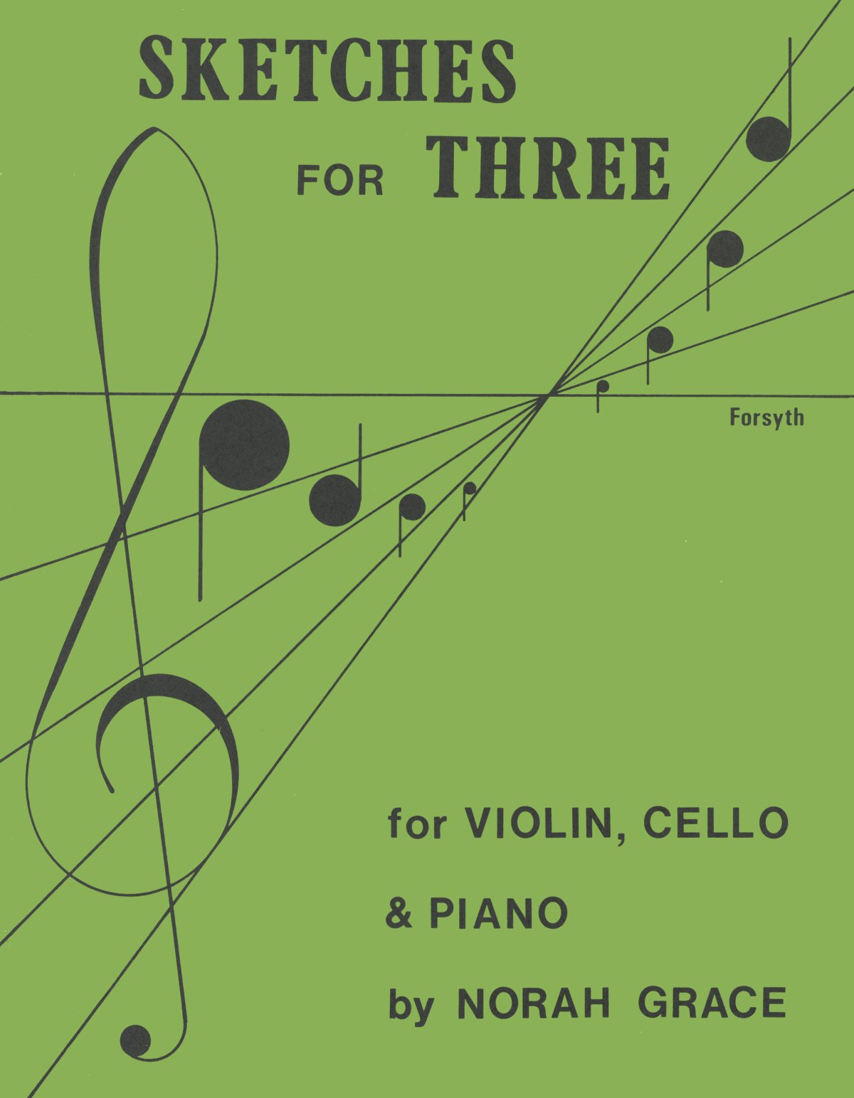 Grace Sketches For Three Violin, Cello & Piano Sheet Music Songbook