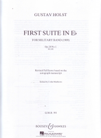 Holst First Suite In Eb Full Score Military Band Sheet Music Songbook