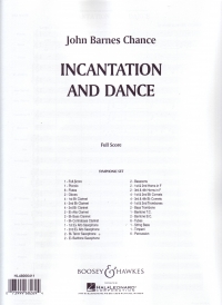 Chance Incantation & Dance Symphonic Score Sheet Music Songbook