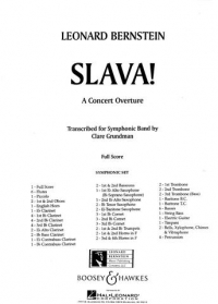 Bernstein Slava Symph Band Full Score Sheet Music Songbook