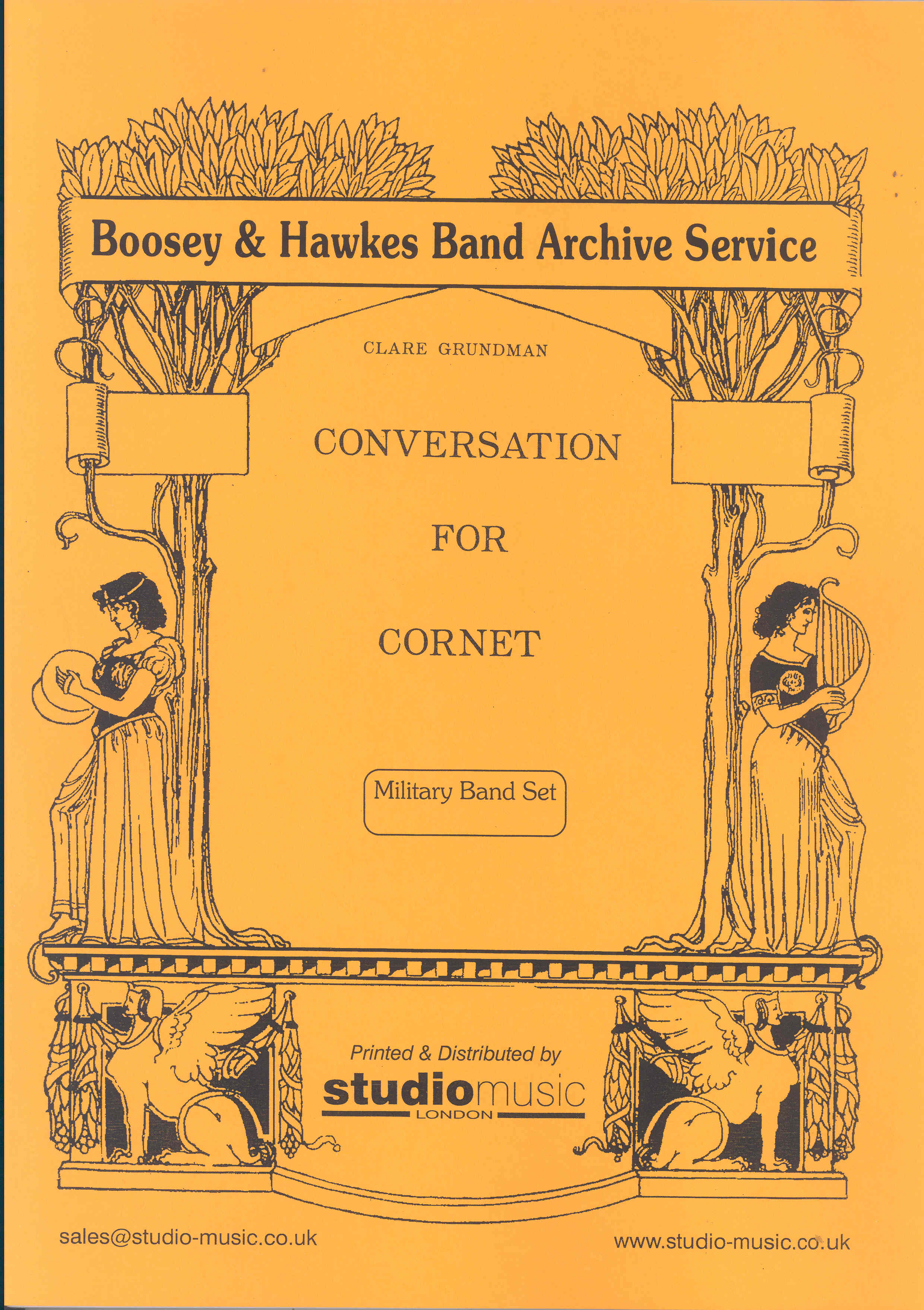 Conversation For Cornet Mb Qmb249 Symphonic Band Sheet Music Songbook
