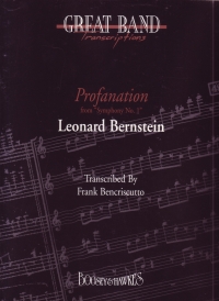 Bernstein Profanation (jeremiah) Sb Band Set Qmb Sheet Music Songbook