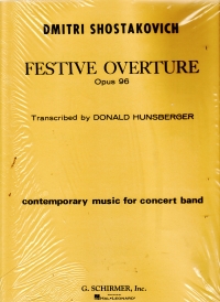 Shostakovich Festive Overture Op96 Wind Band Sheet Music Songbook