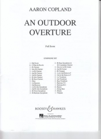 Copland Outdoor Overture Wind Band Full Score Sheet Music Songbook