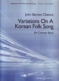 Chance Variations On A Korean Folksong Band Set Sheet Music Songbook