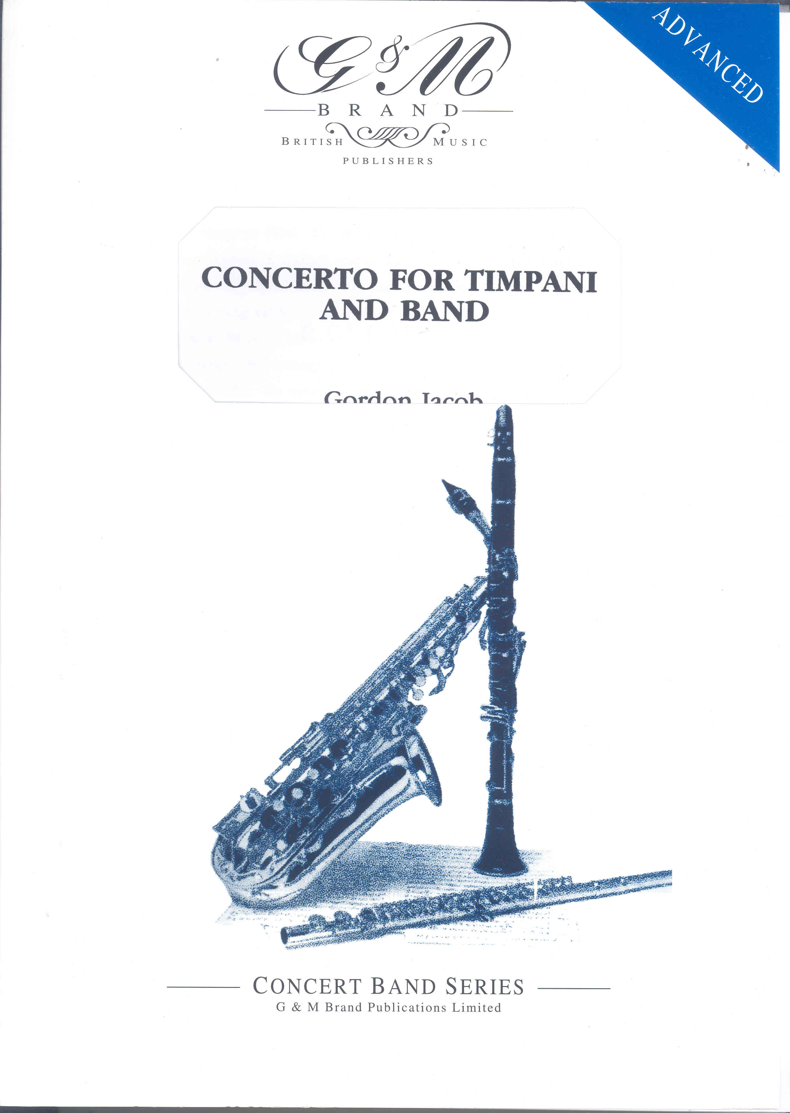 Concerto For Timpani And Band Jacob Concert Band Sheet Music Songbook