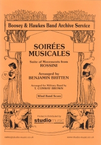Britten Soirees Musicales Wind Band Score Sheet Music Songbook