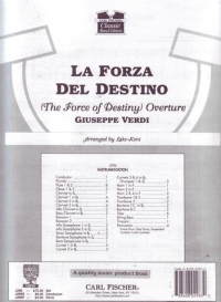 Verdi La Forza Del Destino Condensed Score Band Sheet Music Songbook