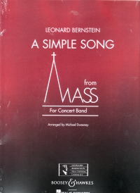 Bernstein A Simple Song Wind Band Sc/pts Sheet Music Songbook