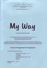 My Way Lush Life Vocal Solo & Big Band Sheet Music Songbook