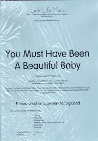 You Must Have Been A Beautiful Baby Big Band Sheet Music Songbook